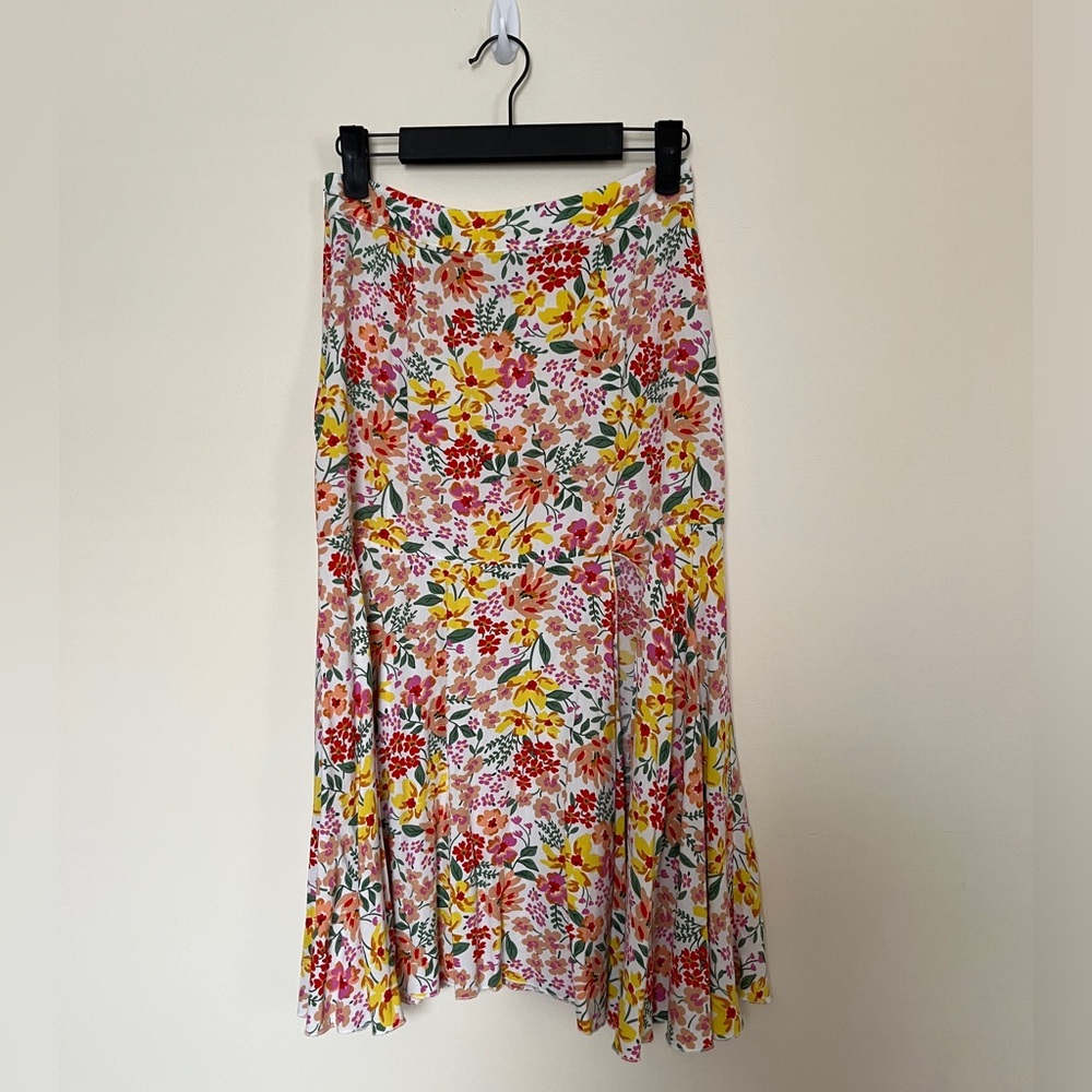SHEIN Multicolor Floral A-Line Skirt